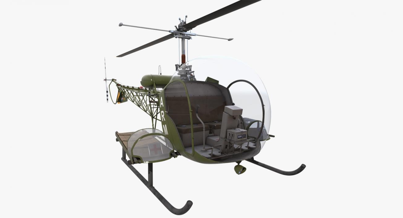 Bell H 13 Sioux United States Army 3D model