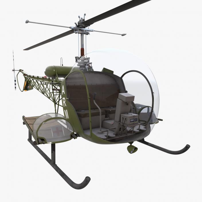 Bell H 13 Sioux United States Army 3D model