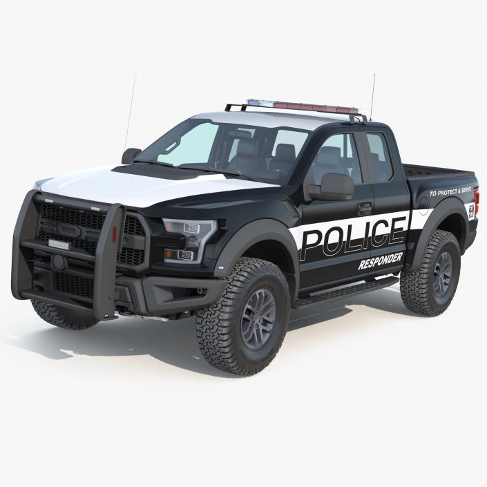 3D model Ford F150 Raptor Police Interceptor Unit