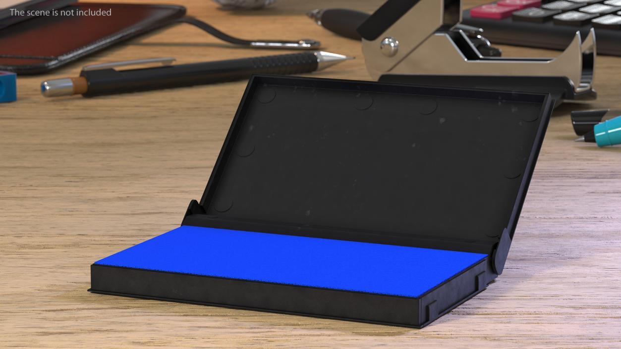 3D Stamp Ink Pad Blue model