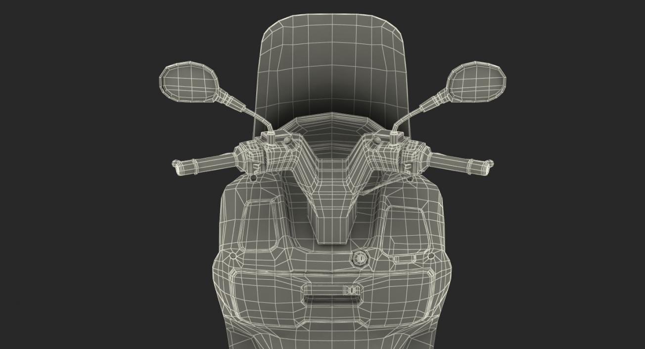 3D Generic Scooter Motorcycle Rigged model