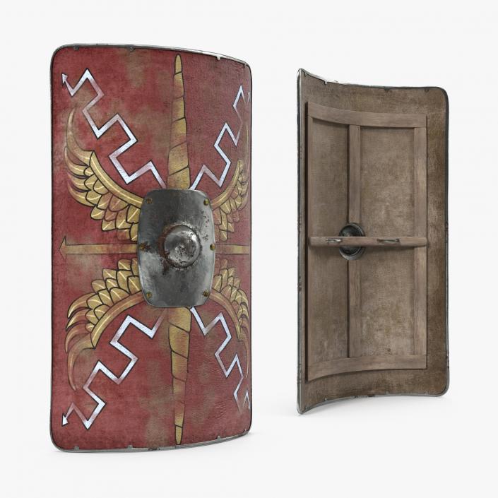 3D Roman Medieval Shield