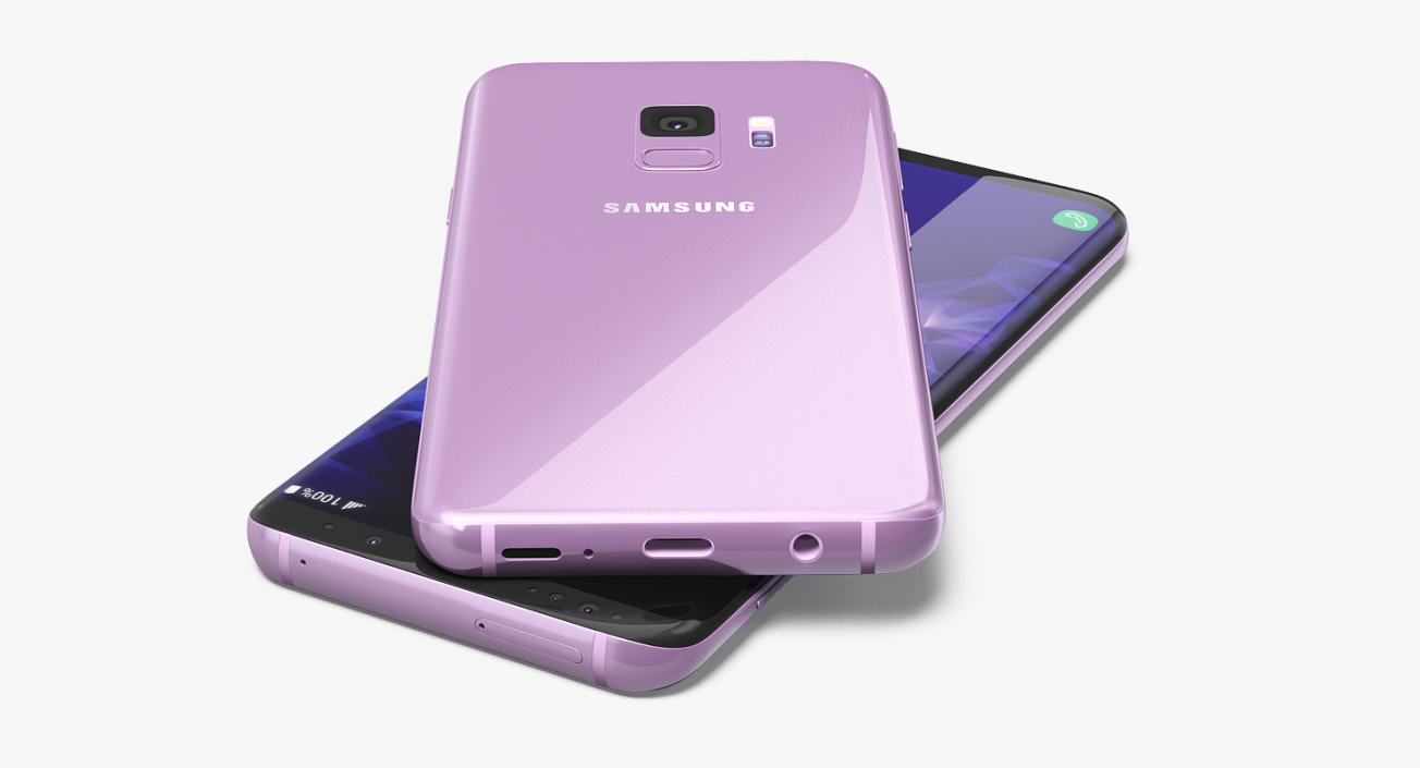 3D model Samsung Galaxy S9 Lilac Purple