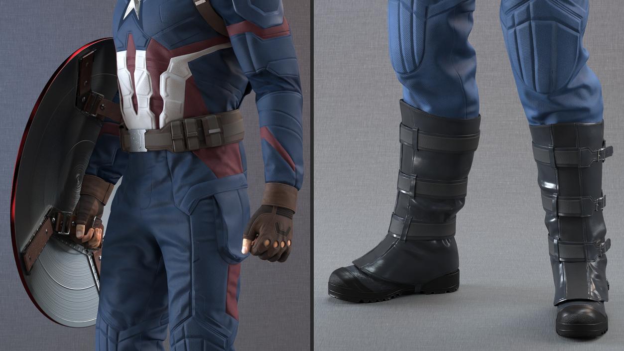 Captain America Standing 3D model