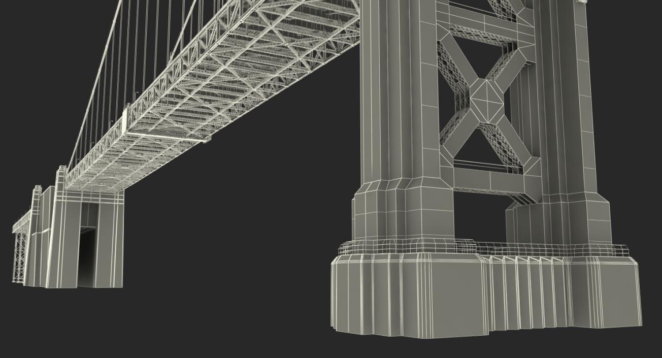 3D Golden Gate Bridge model