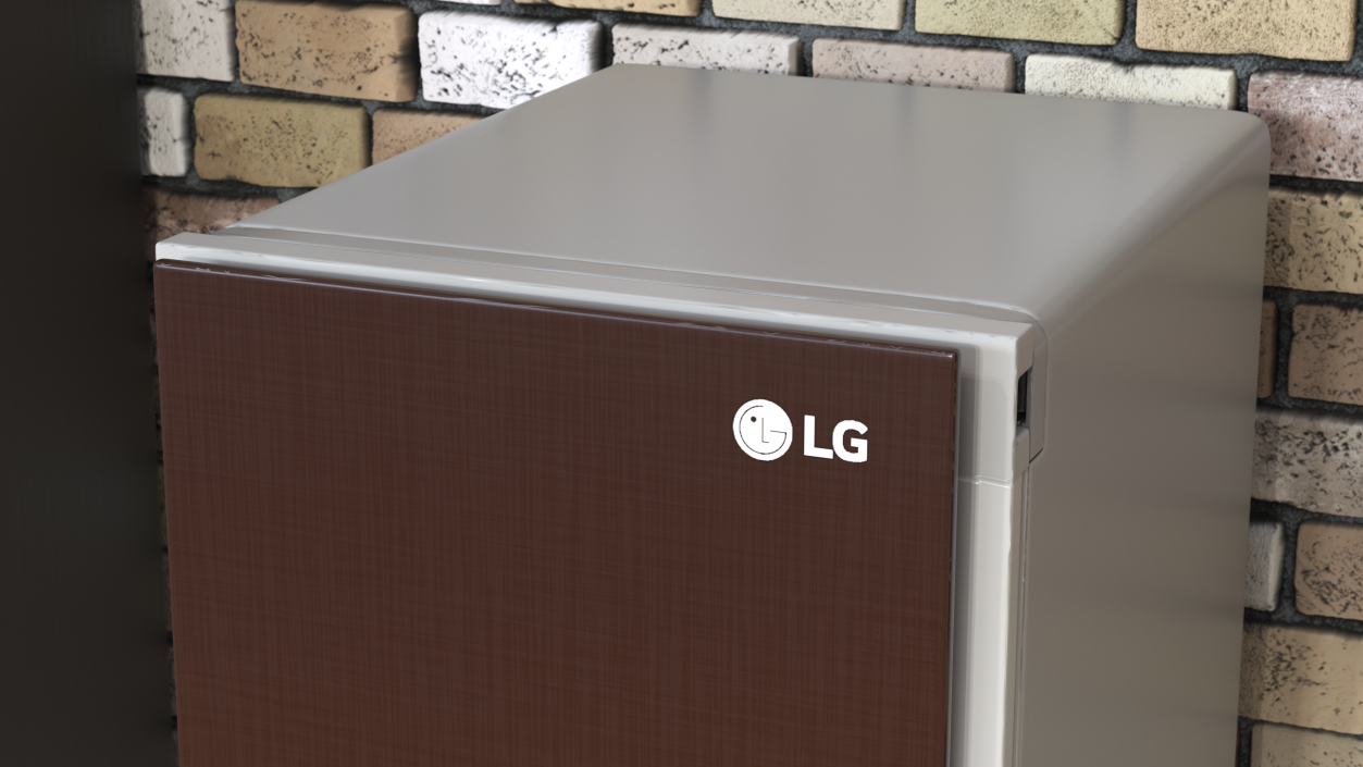 3D LG Styler Steam Clothing Care System Wood