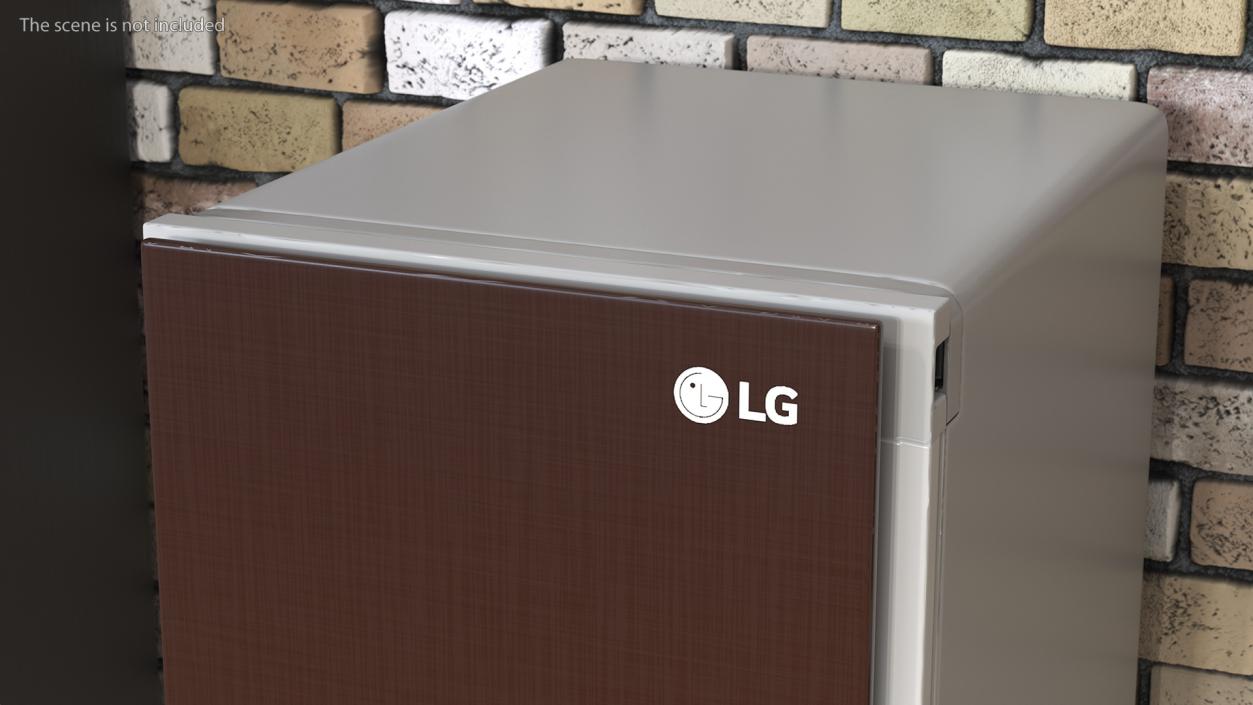 3D LG Styler Steam Clothing Care System Wood