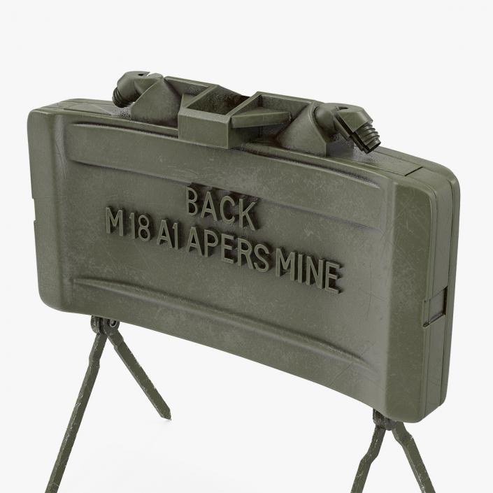 M18A1 Claymore Anti Personnel Mine Aged 3D model