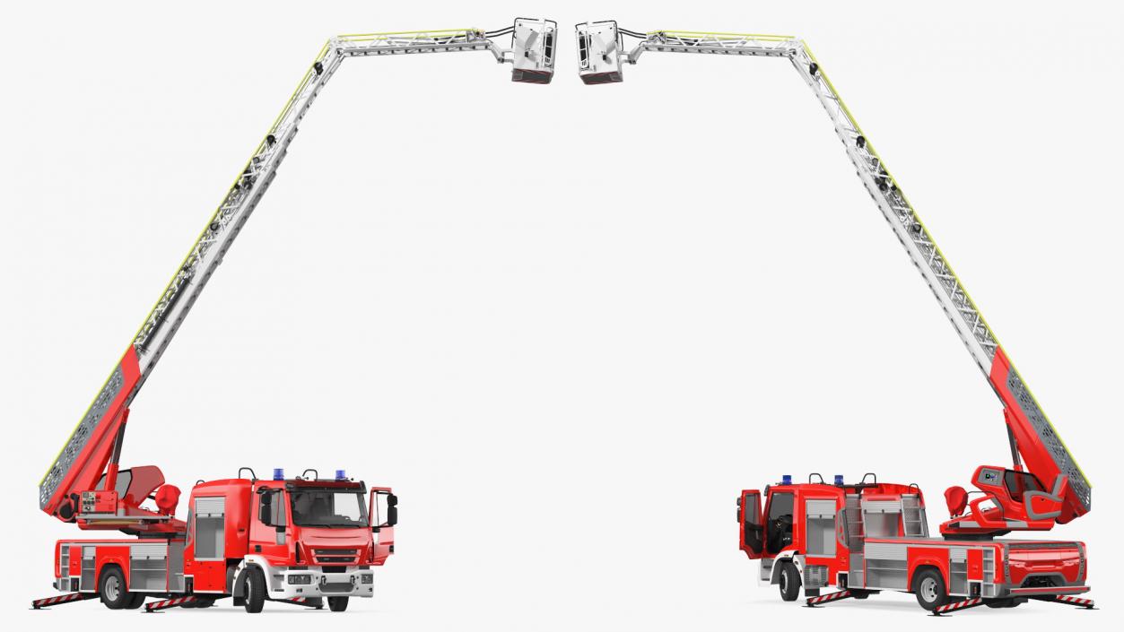 3D model Fire Truck Ready Position