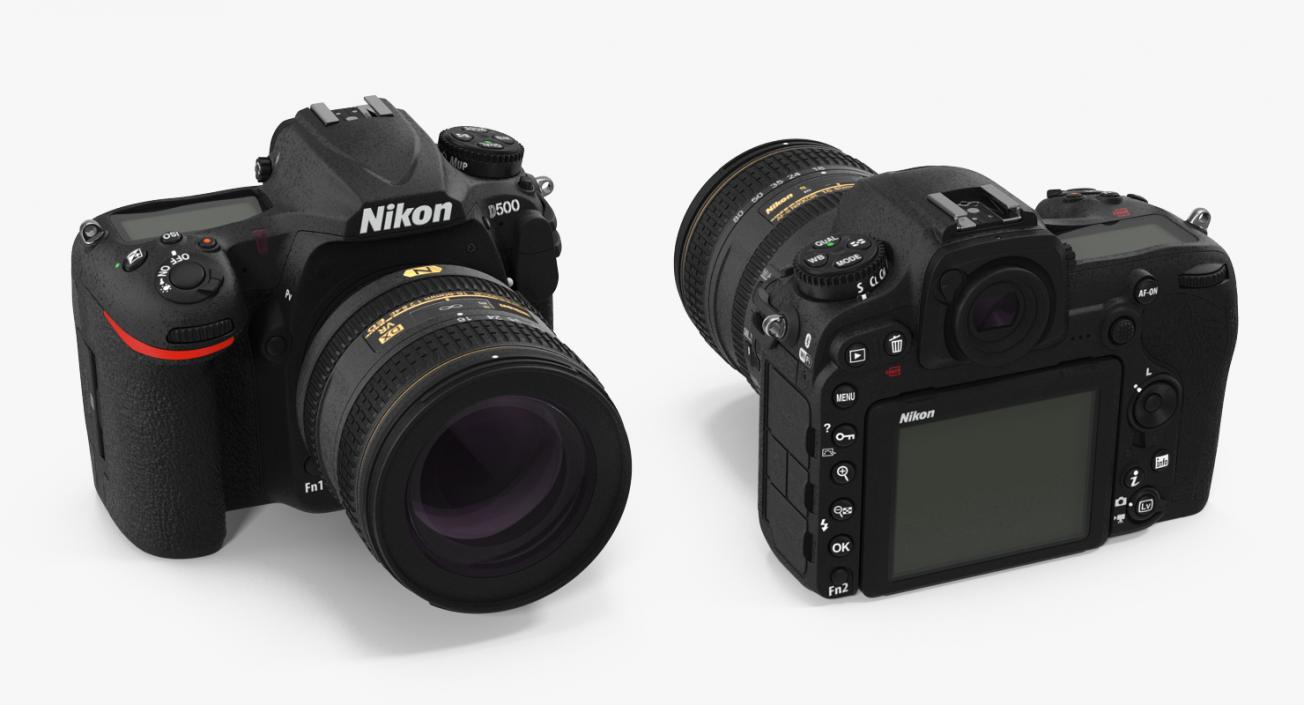 Nikon D500 on Professional Camera Crane 3D model