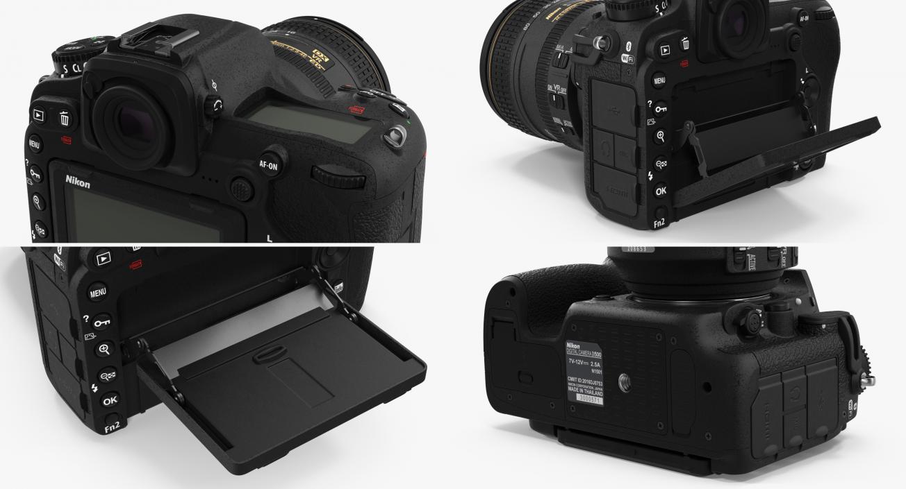Nikon D500 on Professional Camera Crane 3D model