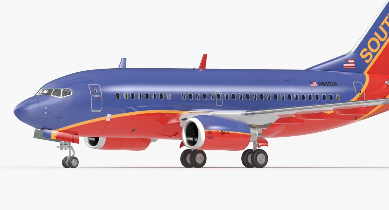 Boeing 737-600 with Interior Southwest Airlines 3D
