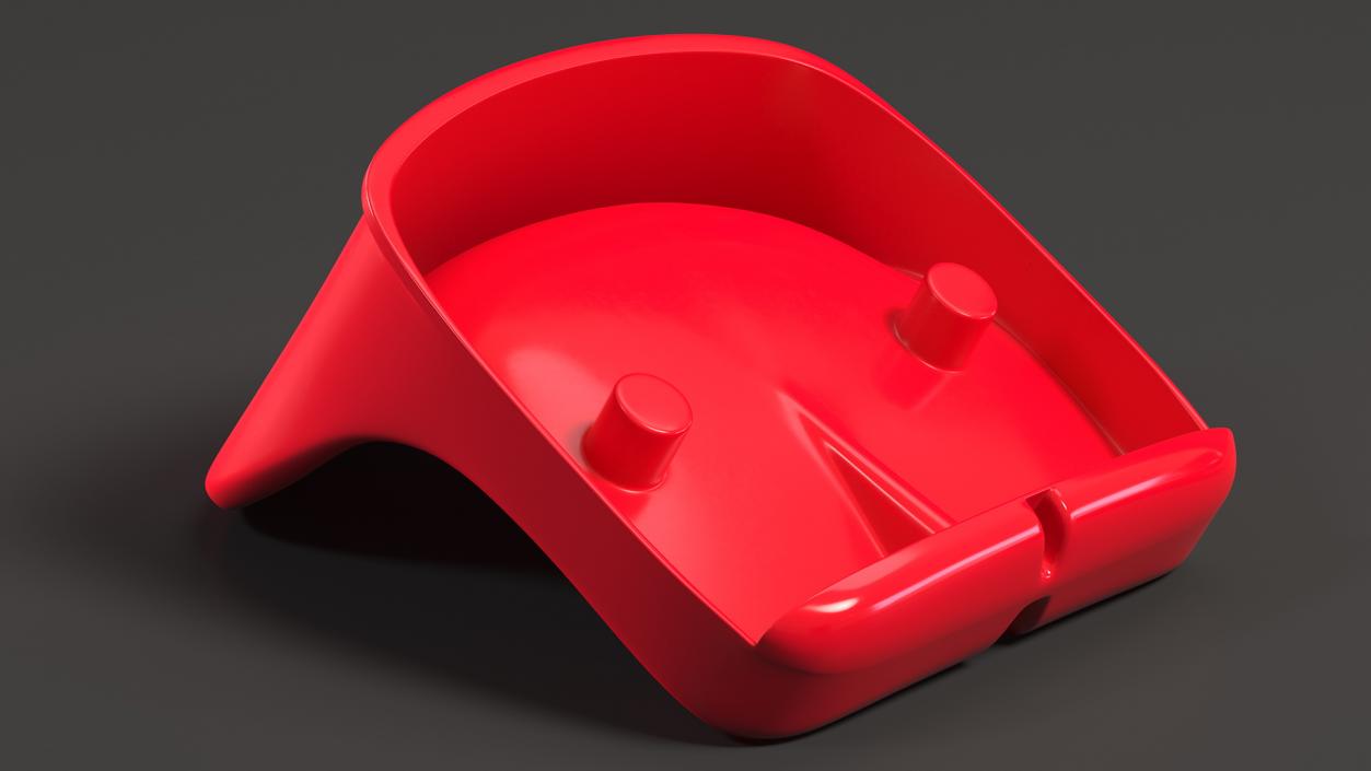 3D Plastic Sports Seat Red model
