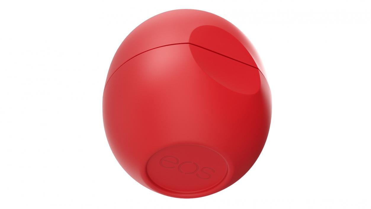 3D model EOS Lip Balm Sphere Red Closed