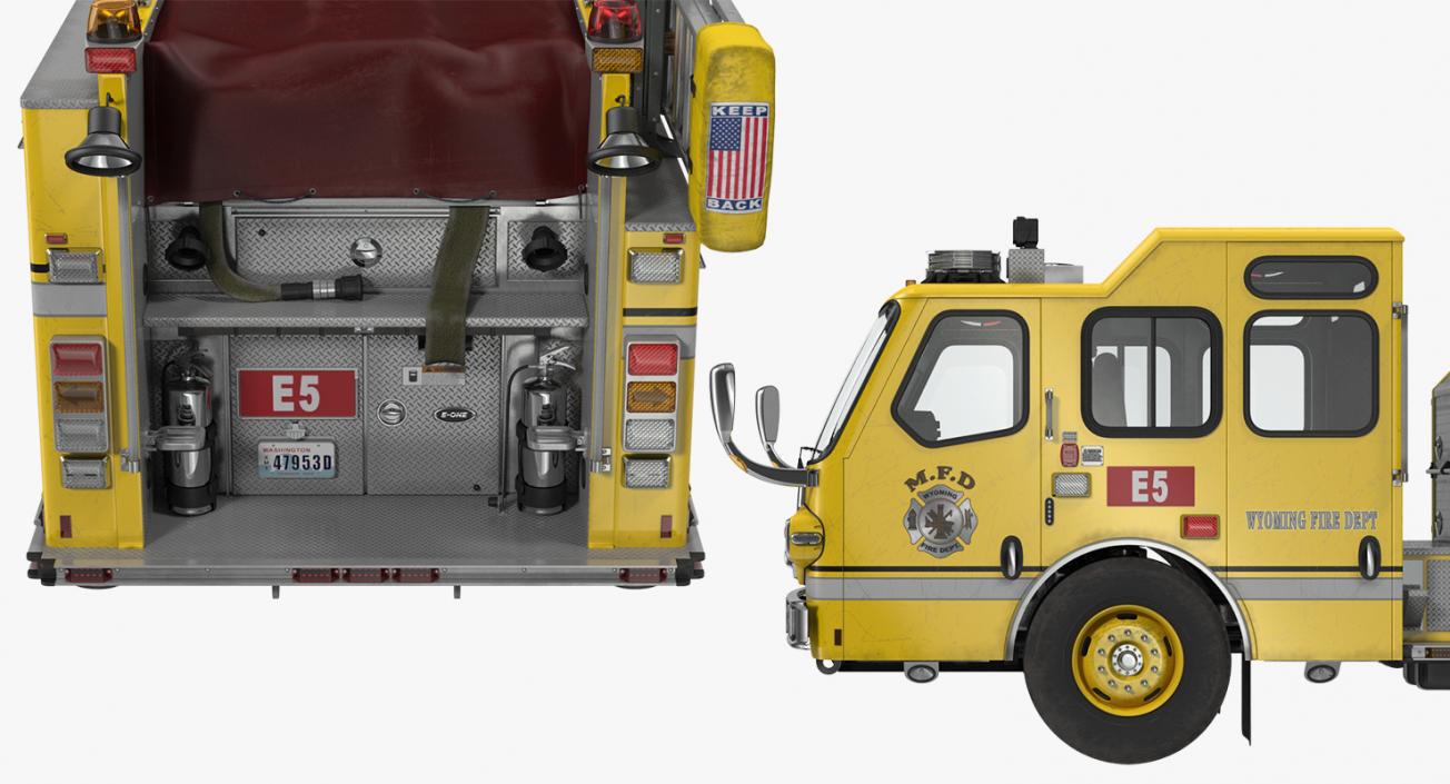 Fire Apparatus E-One Quest Wyoming 3D model