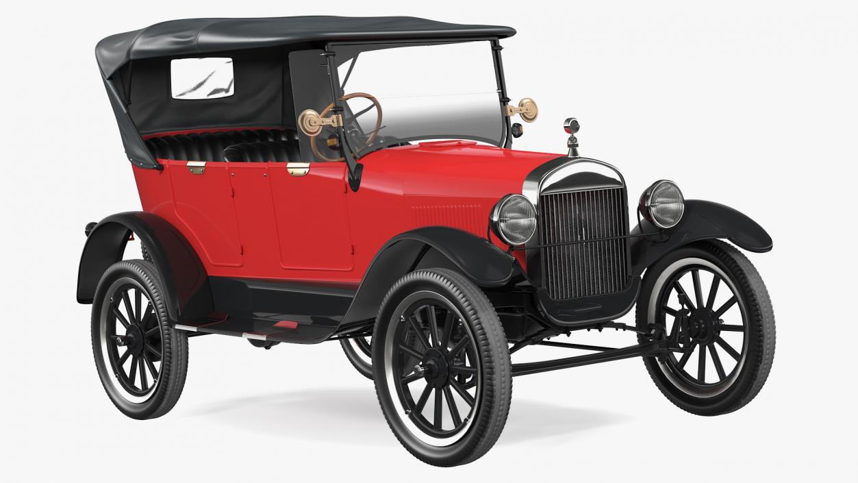 3D model Vintage 20s Car Generic Rigged