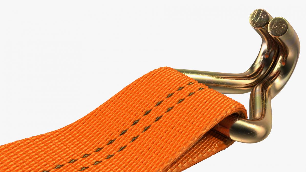 3D Tie Down Strap with Double J Hook model