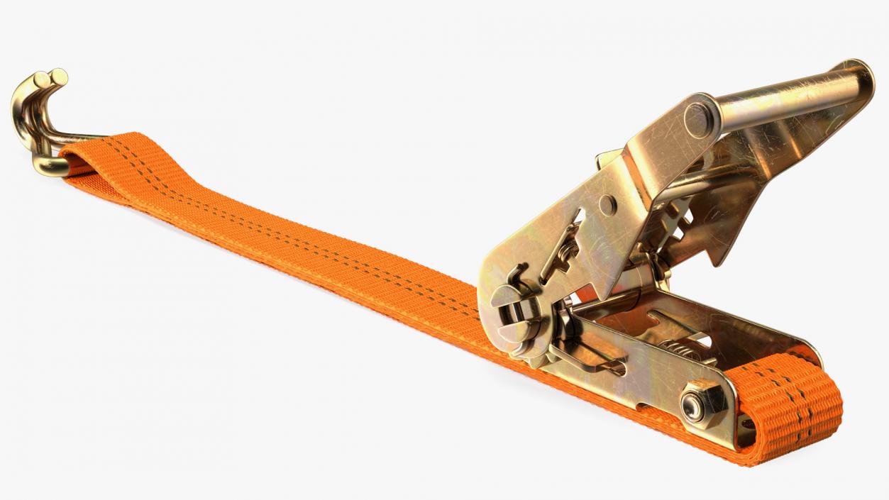 3D Tie Down Strap with Double J Hook model