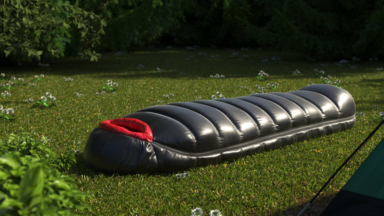 3D Synthetic Fibre Sleeping Bag model