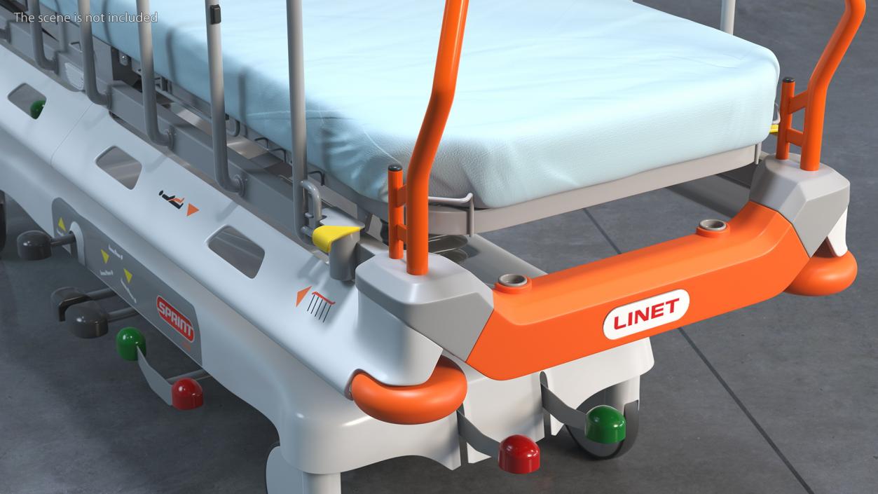 3D model Linet Sprint 100 Transport Bed