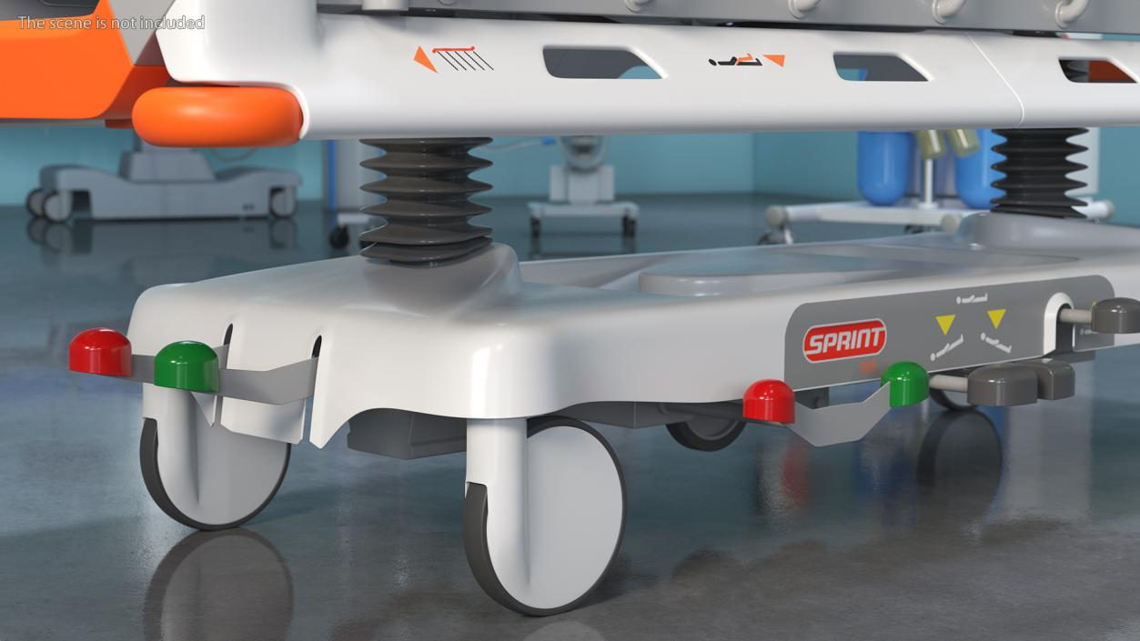 3D model Linet Sprint 100 Transport Bed