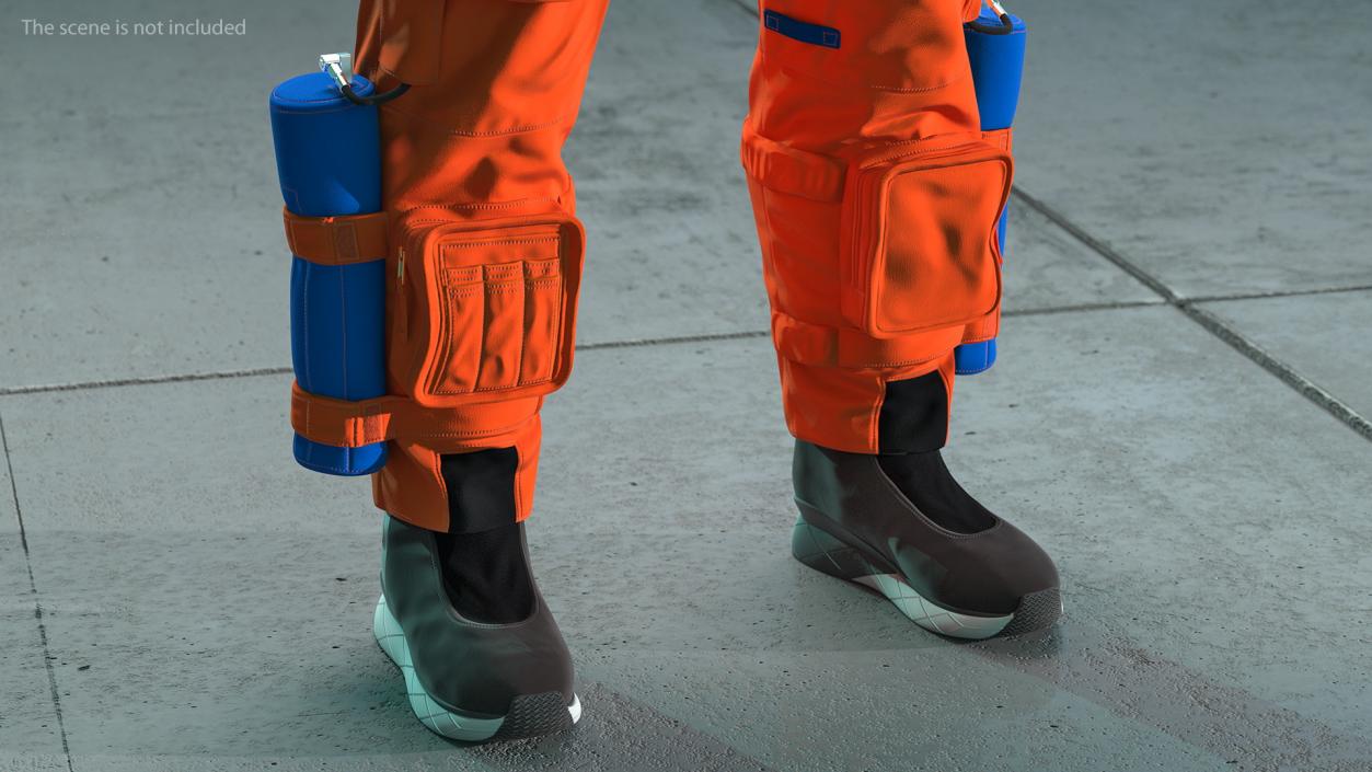 3D model Astronaut in Advanced Crew Escape Suit Rigged