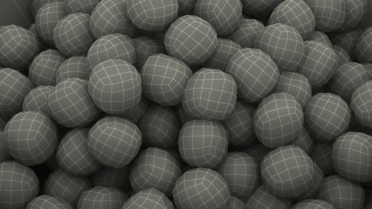 3D model Bowl of Cereal Balls