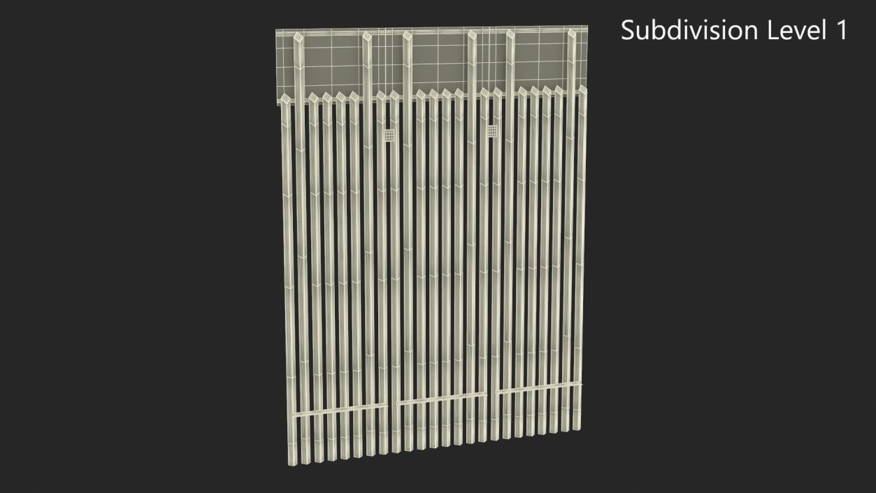 3D Mexico United States Barrier model