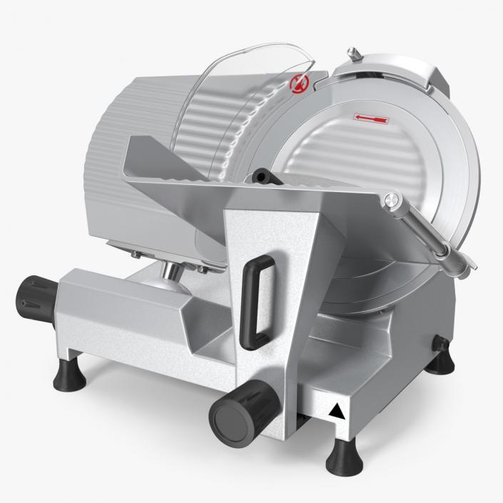 Electric Commercial Meat Slicer Stainless Steel 3D