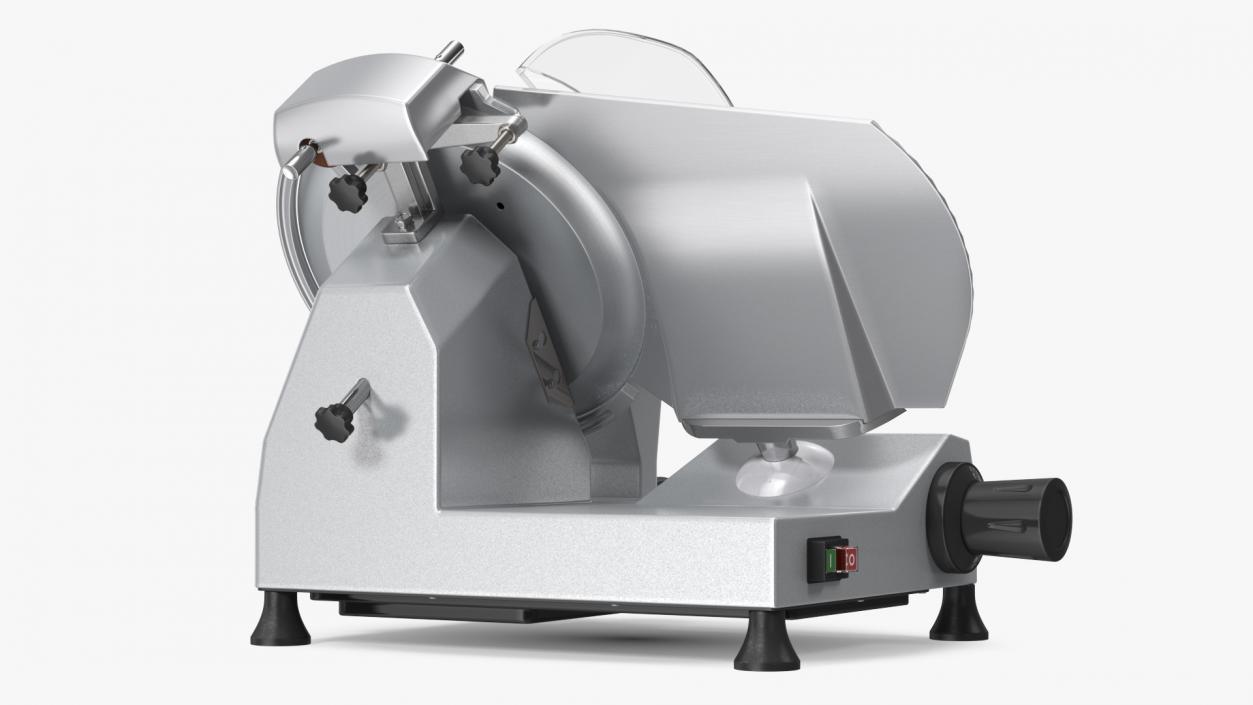 Electric Commercial Meat Slicer Stainless Steel 3D