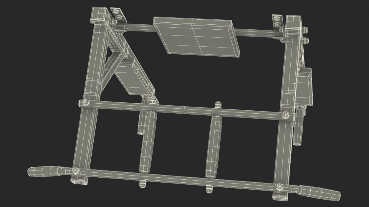 Multi Function Wall Mounted Horizontal Bar 3D