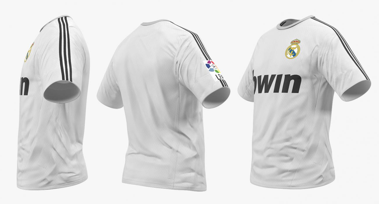 3D Soccer T-Shirt Real Madrid 2 model