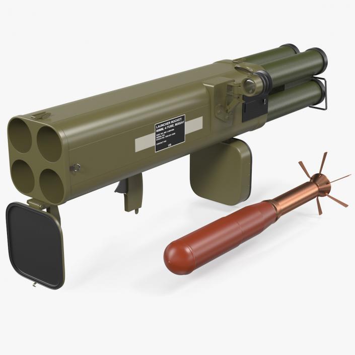 3D Incendiary Rocket Launcher M202A1 FLASH Set model