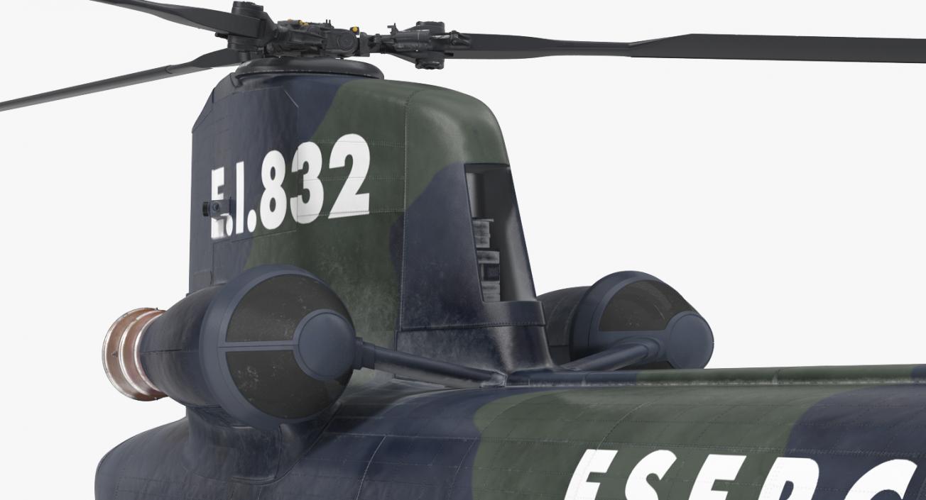 Transport Helicopter CH-47 Chinook 3D model