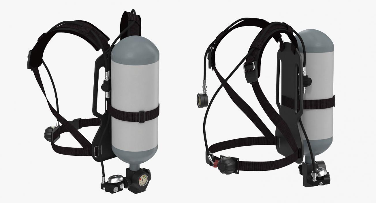 3D Firefighter Oxygen Equipment model