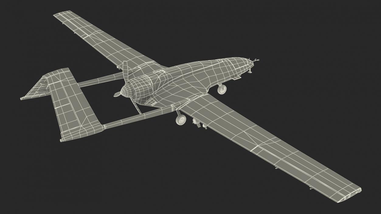 Unmanned Combat Aerial Vehicle Rigged 3D