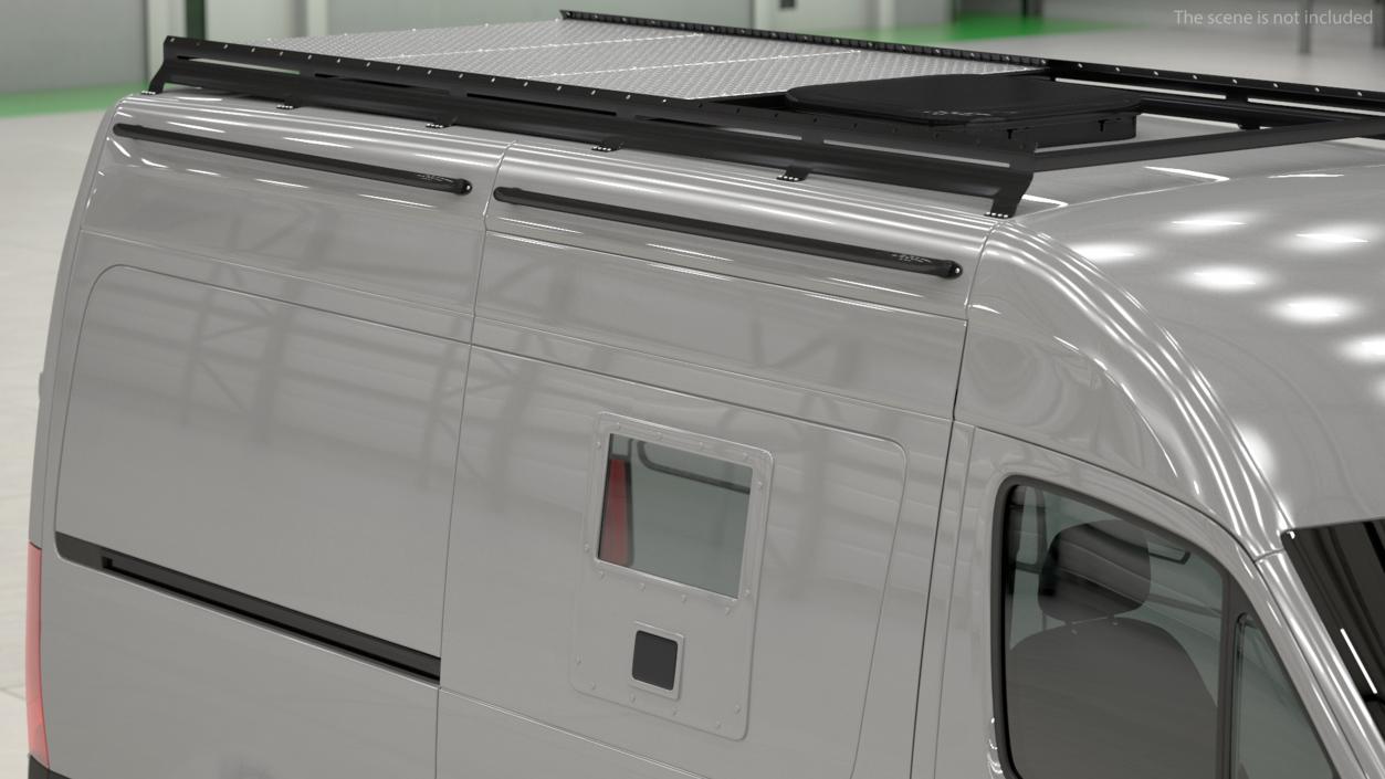 3D model Mercedes-Benz Sprinter Compact Van Simple Interior