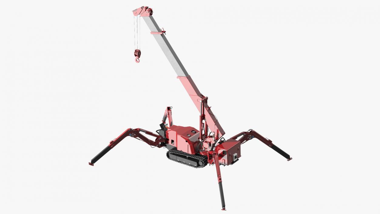 3D model Spider Mini Crane Unfolded Position