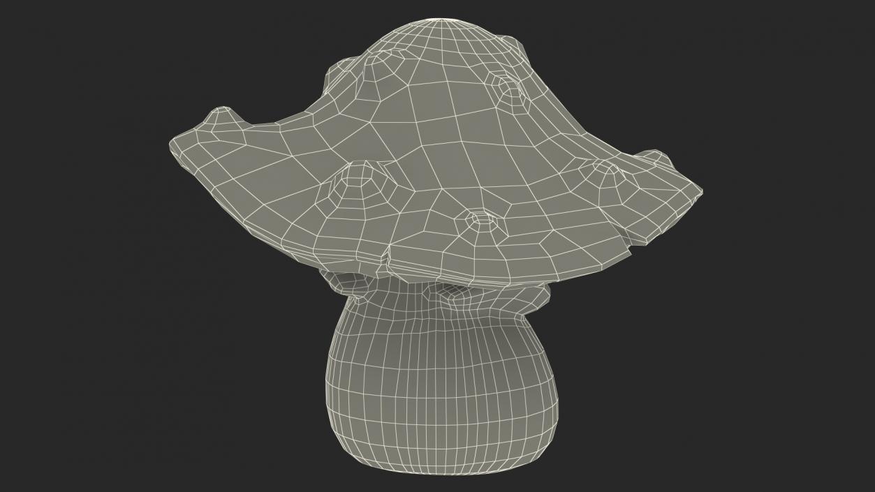 Cartoon Amanita Mushroom 3D model