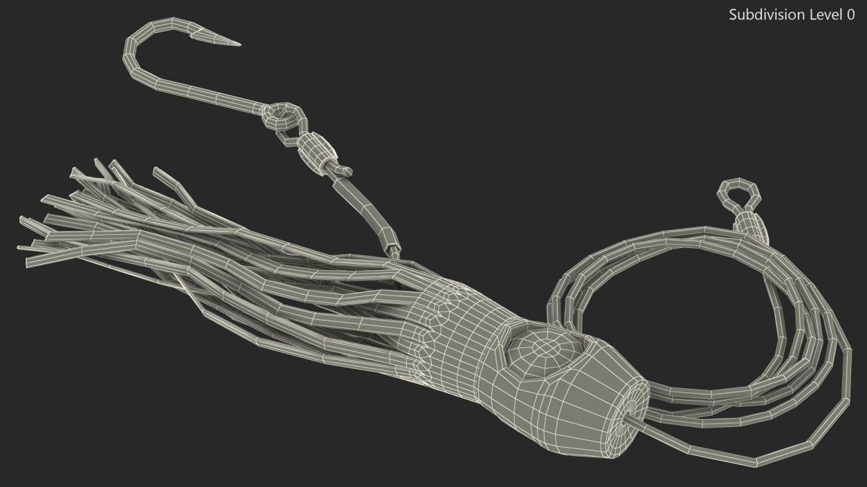 Squid Skirt Marlin Tuna Trolling Lure 3D
