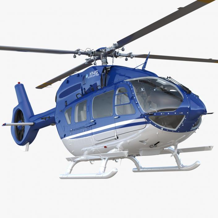 3D Civil Helicopter Airbus H145 model