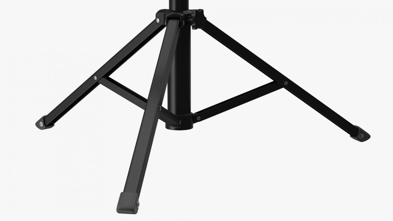 3D model Tripod Stand with Ring Light and Phone Holder