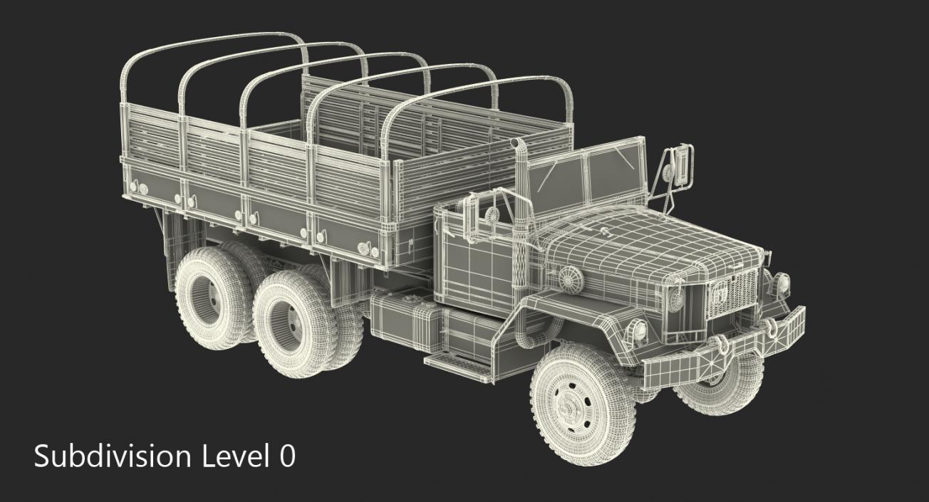 3D US Army Cargo Truck M35 model