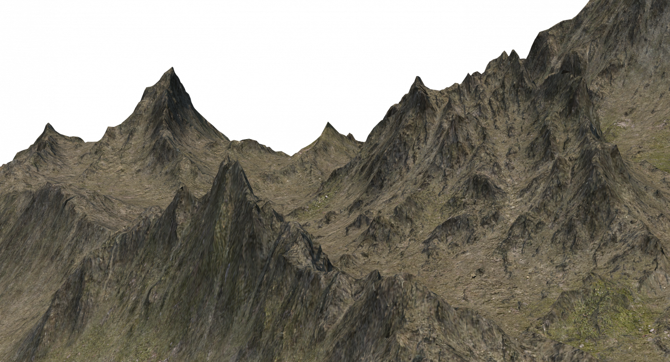 3D Mountain Peak model