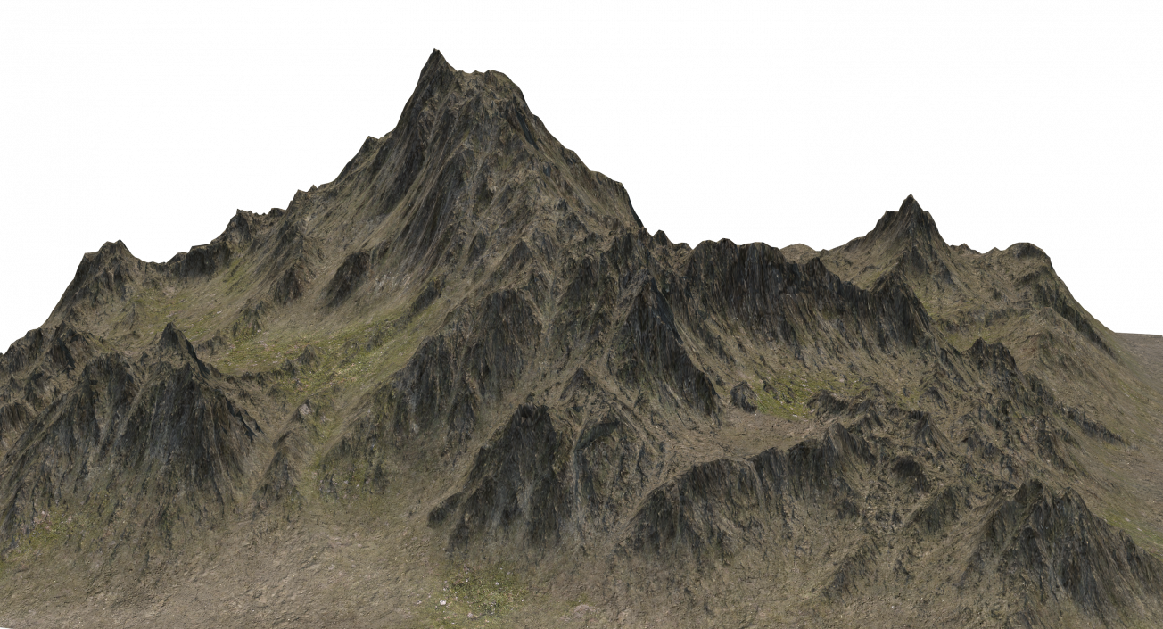 3D Mountain Peak model