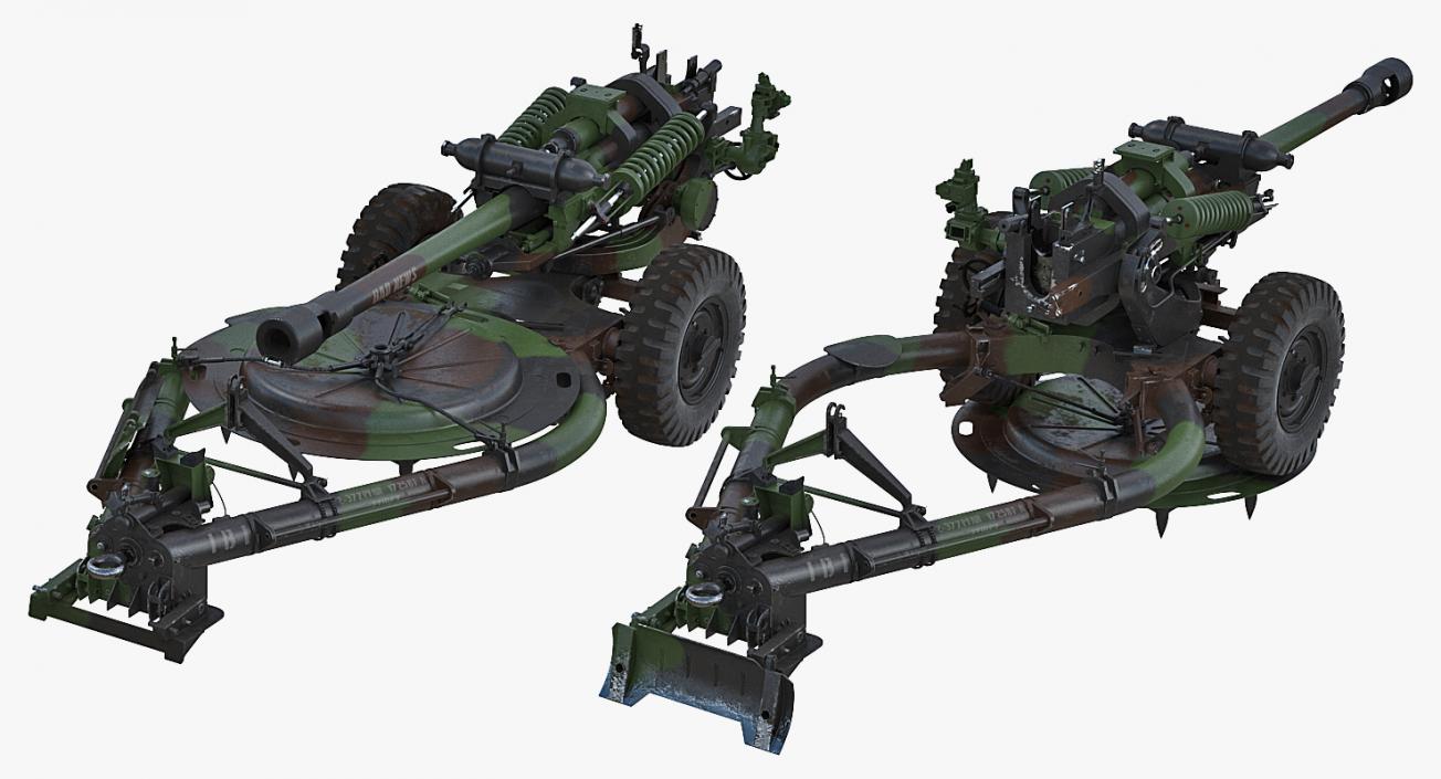 Light Field Howitzer M119 Rigged 3D