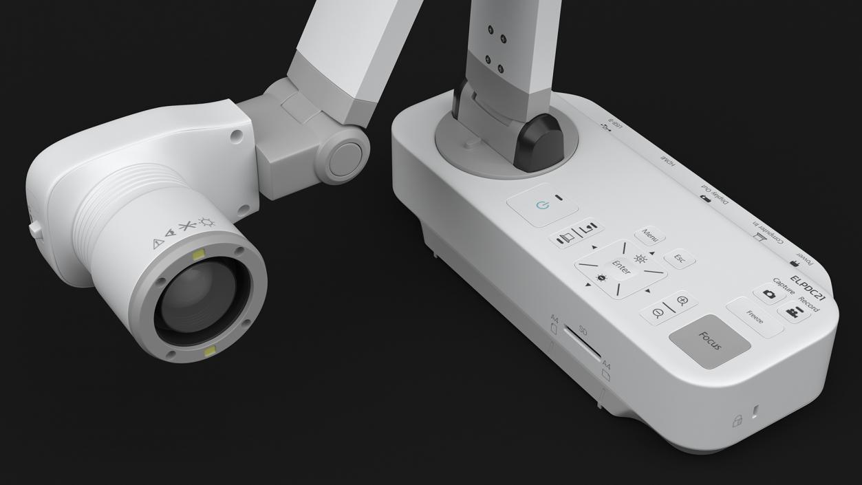 3D model Document Camera Epson ELPDC21 Rigged for Cinema 4D