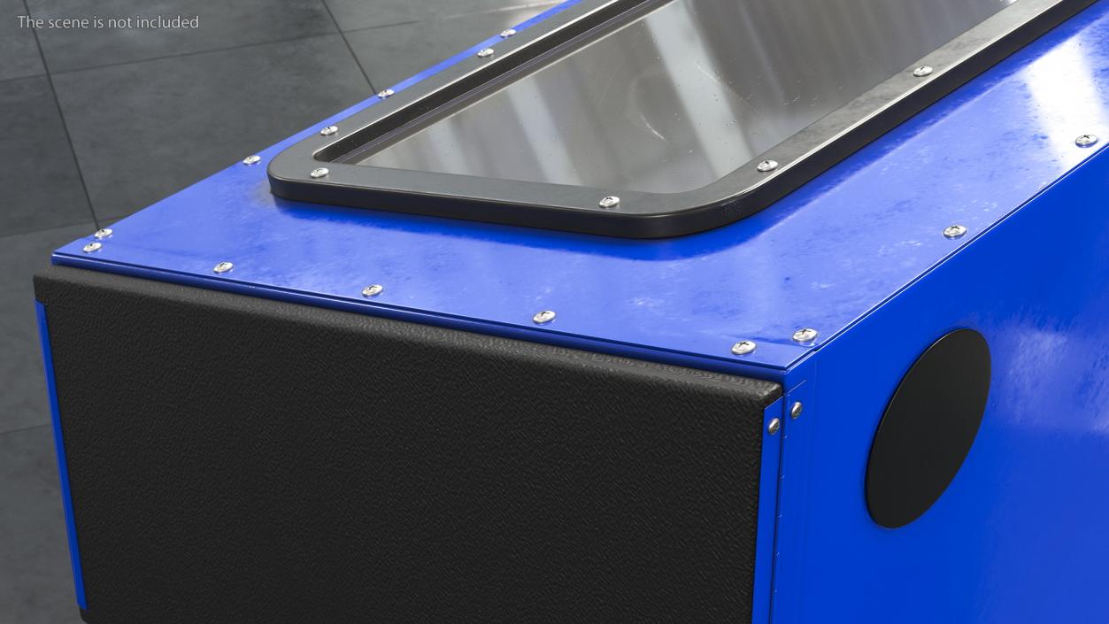 Sandblast Cabinet Blue 3D