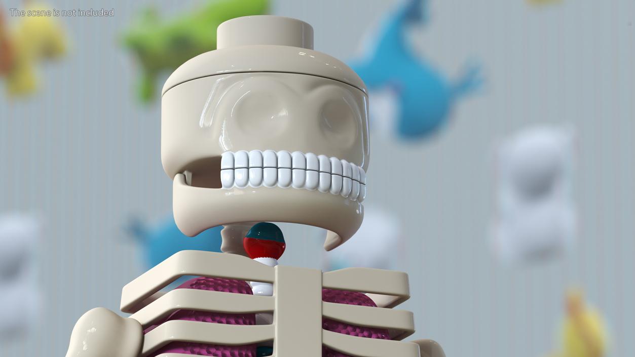 3D model Anatomical LEGO Man Glass