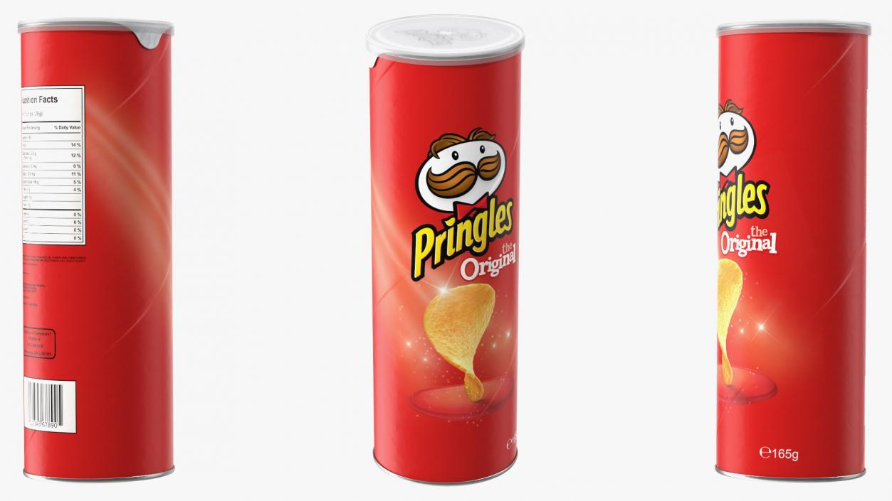 Pringles Original Potato Chips Can 3D model